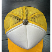 Chrome Hearts Multi Color Cross Yellow Trucker Hat