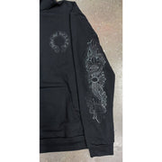 Chrome Hearts Tonal Glitter Horseshoe Script Hoodie