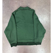 Miu Miu Green Logo Quarter Cotton Zip-Up
