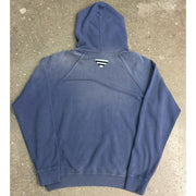 Prada Printed Cotton Fleece Navy Pullover Hoodie