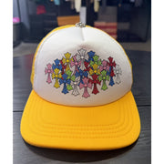 Chrome Hearts Multi Color Cross Yellow Trucker Hat