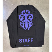 Chrome Hearts Staff Vine Dagger Purple Longsleeve T-Shirt