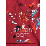 Gallery Dept. Red Paint Splatter Shorts