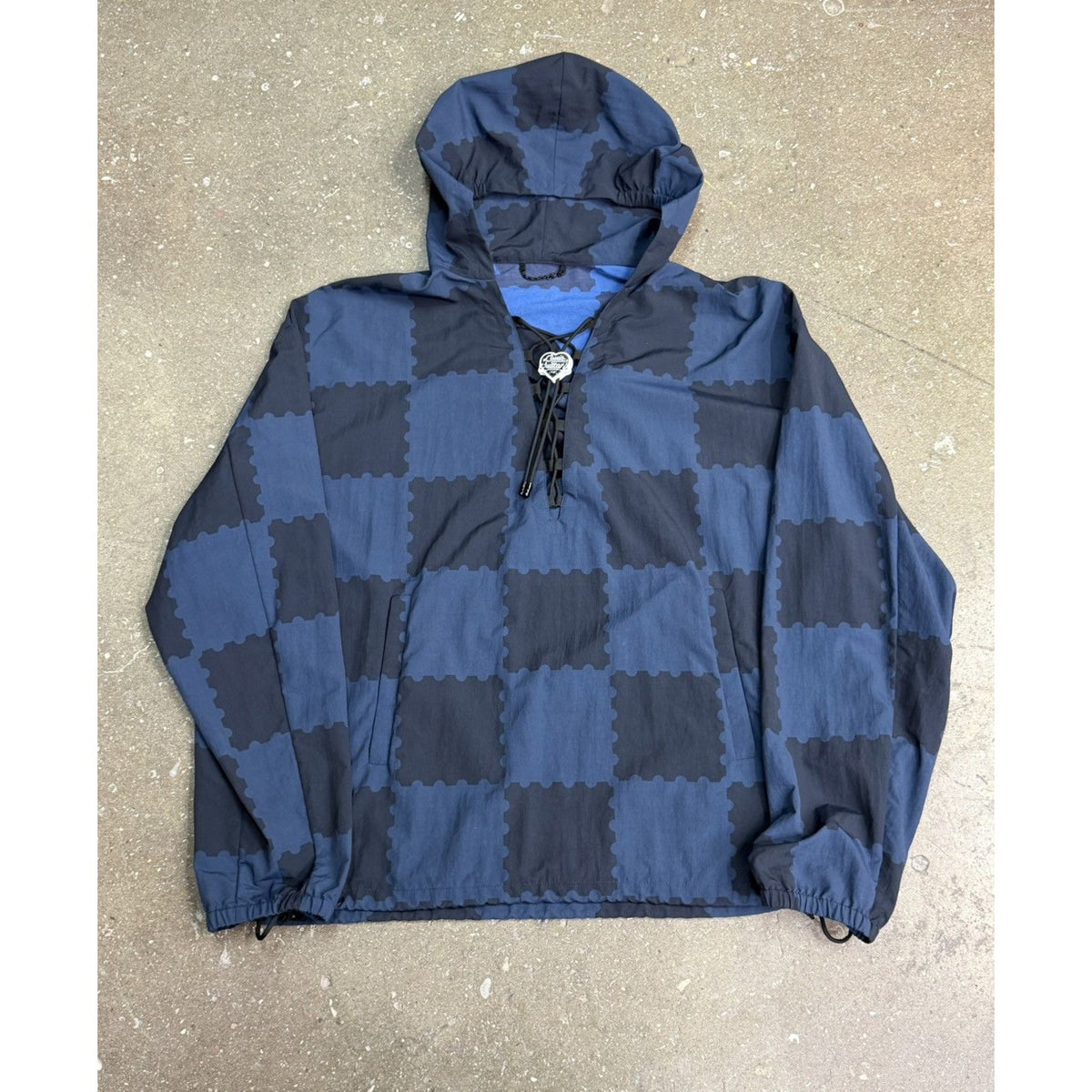 Louis Vuitton Nigo Giant Damier Laces Navy Windbreaker