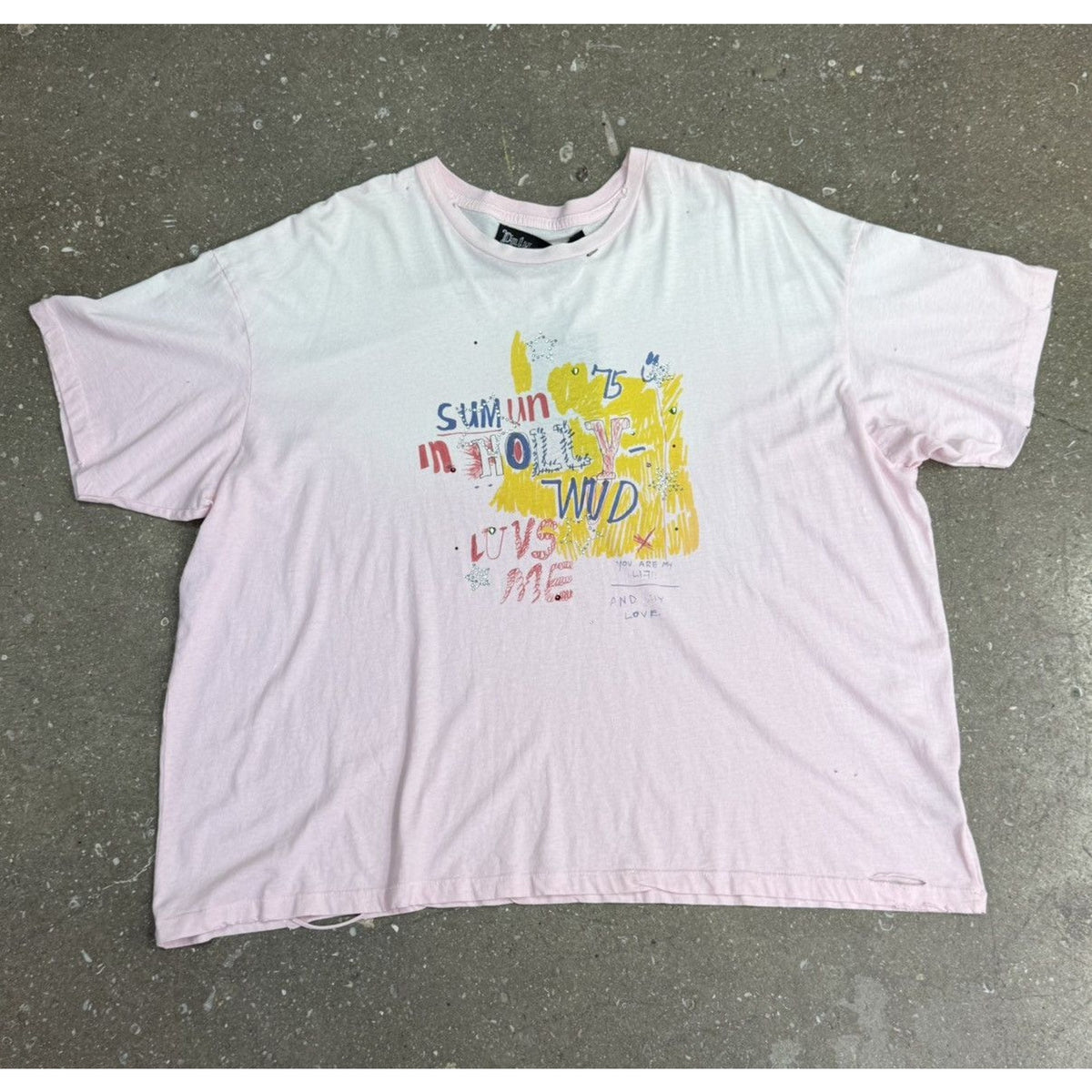 Paly Sum 1 In Hollywud Luvs Me Pink T-Shirt