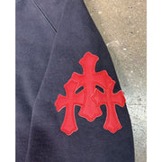 Chrome Hearts Paper Jam Navy Crewneck