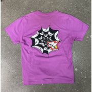 Chrome Hearts Matty Boy Spiderweb Purple T-Shirt