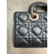 Christian Dior Medium Lady D-Joy Black Cannage Bag - Gold Hardware - Brand New