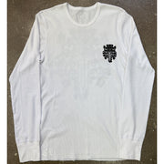 Chrome Hearts Vine Dagger Logo Thermal White Longsleeve