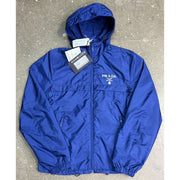 Prada Re-nylon Blue Hooded Jacket