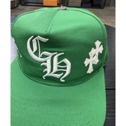 Chrome Hearts CH Green Cross Trucker Hat