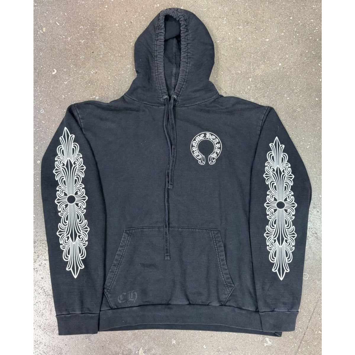 Chrome Hearts Horseshoe Floral Pullover Hoodie