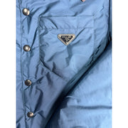 Prada Re-nylon Blue Button Up Jacket