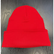 Chrome Hearts Logo Red Beanie